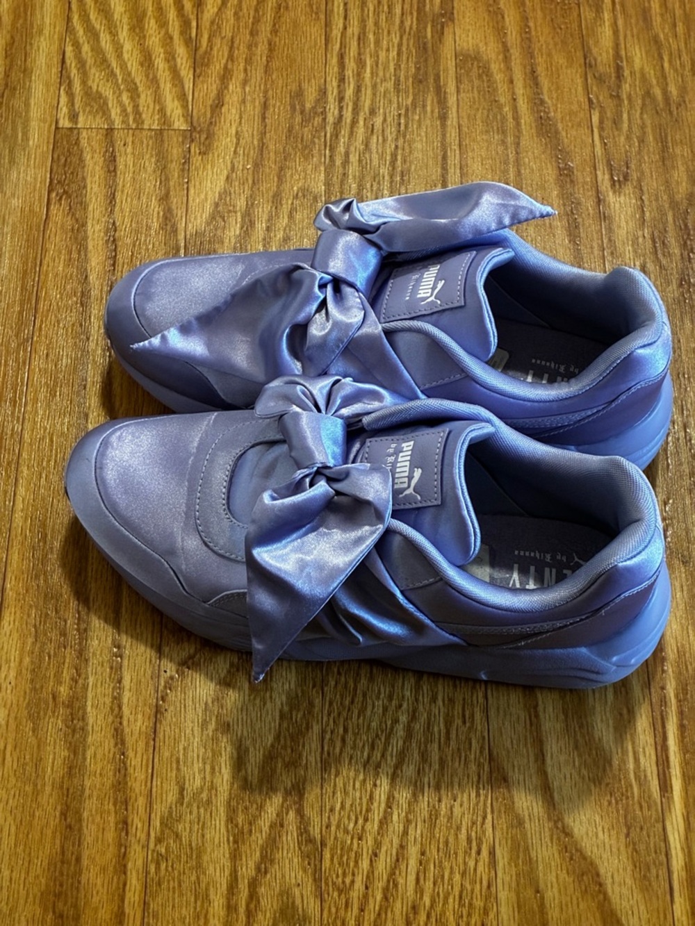 Puma x Fenty Rihanna Satin Bow Sneakers in Lilac Sweet Lavender - Picture 3 of 12